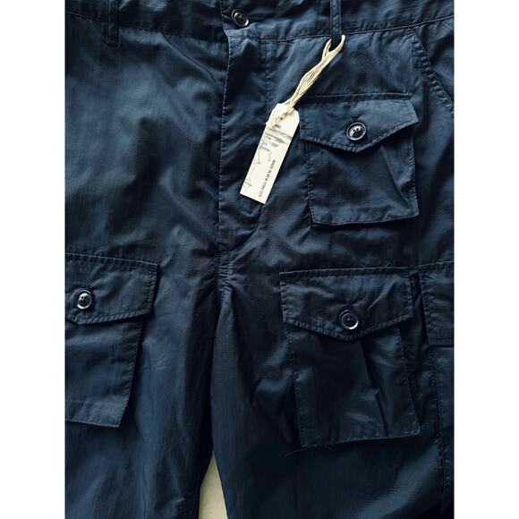 ENGINEERED GARMENTS Navy Drawstring Cargo Shorts - Picture 8 of 8